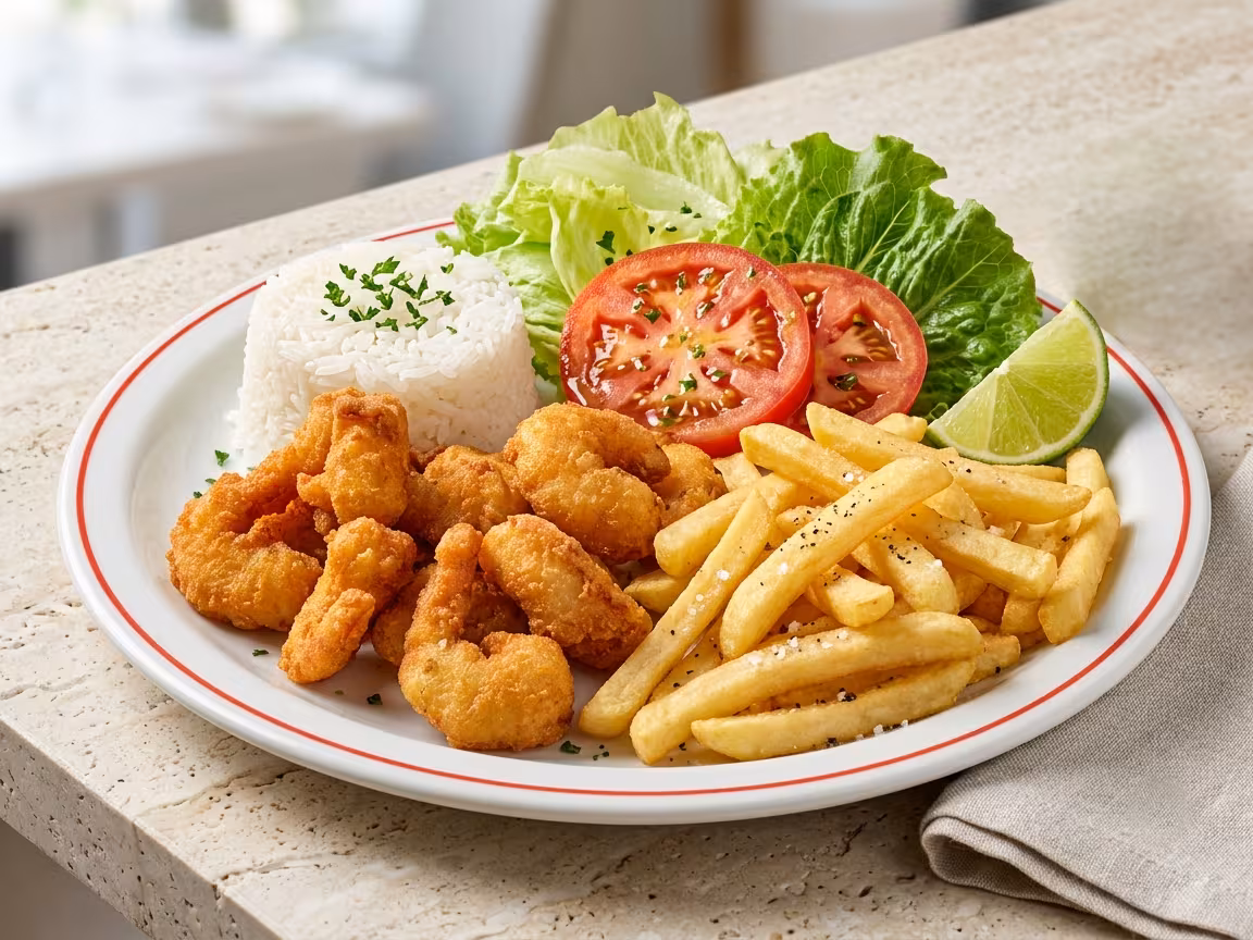Camarão à Milanesa